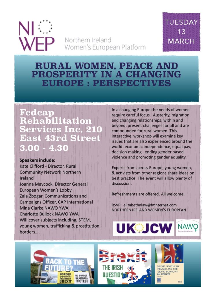 NAWO: Rural Women, Peace and Prosperity in a changing Europe: Perspectives