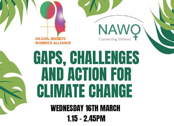#CSW66 Gaps, Challenges and Action for climate change