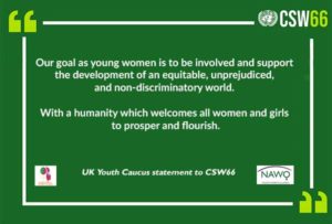 YWA UK Youth Caucus CSW66 statement